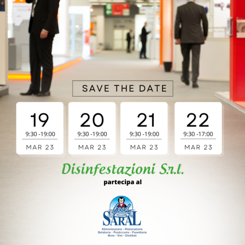 Disinfestazioni srl partecipa al Saral Food 2023