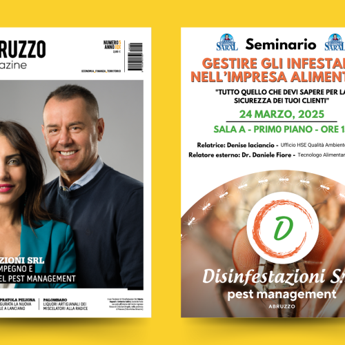 Disinfestazioni Srl su Abruzzo Magazine e al Saral Food 2025